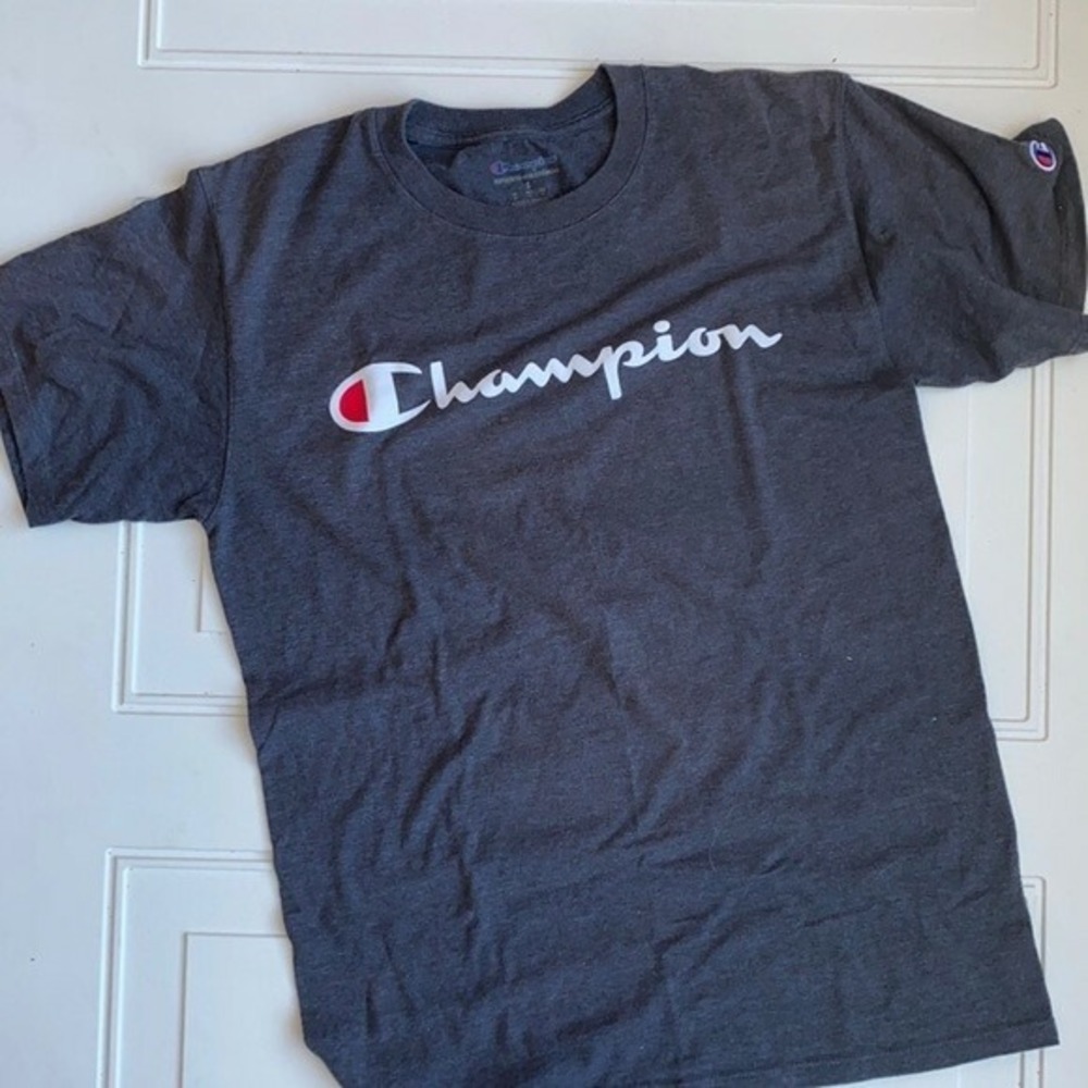Champion Men's Cotton T-Shirt Gray S - Picture 1 of 4